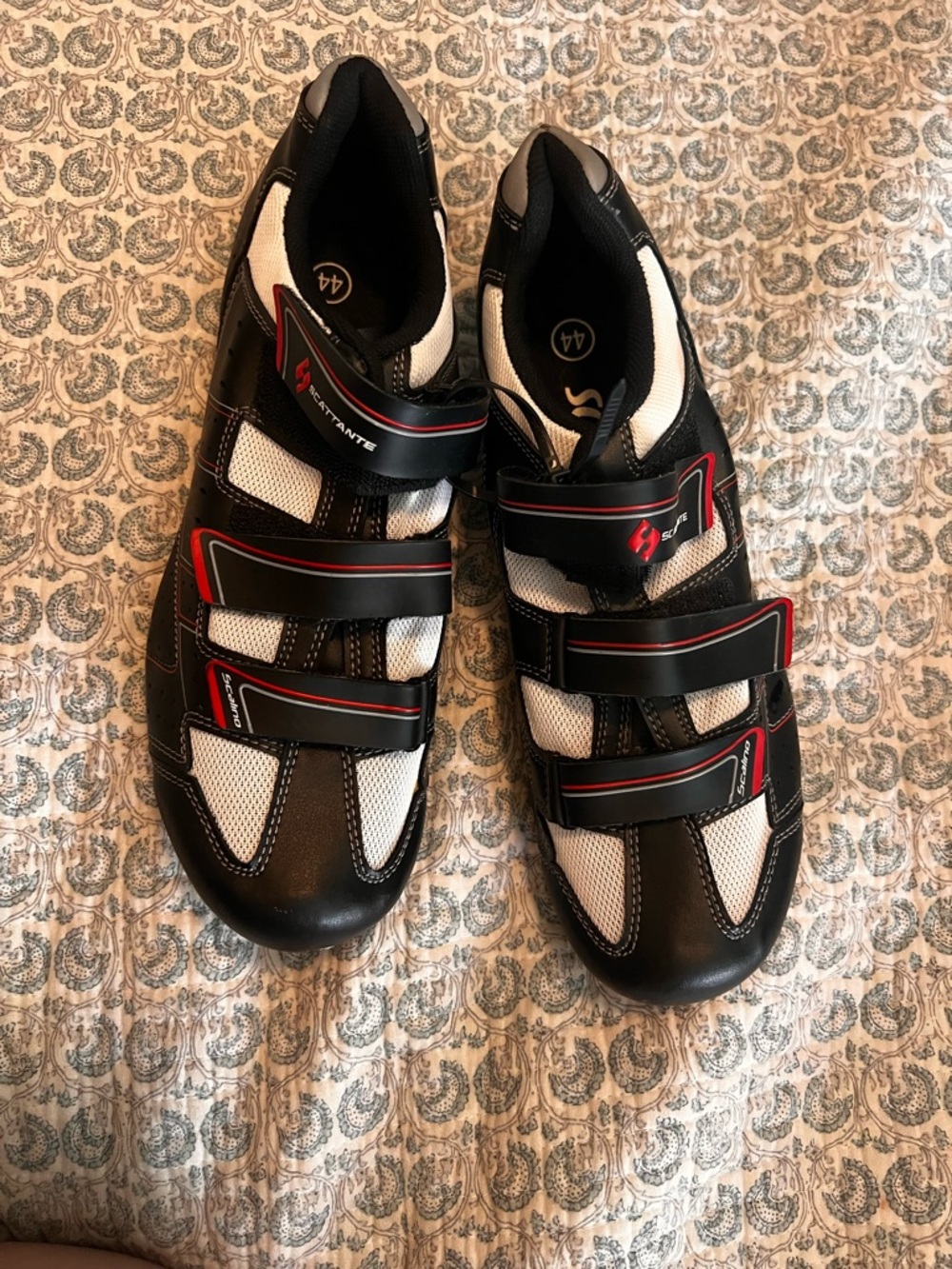 Sp Connect Cycling Shoes In Black, White & Red
